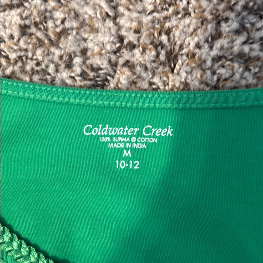 Coldwater Creek Green Women's Top - M​​ - Picture 5 of 7